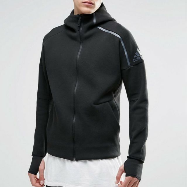 Hoodie Zip Up Zero Negative Energy sport jacket Black NWT ADIDAS ZNE |  Shopee Malaysia