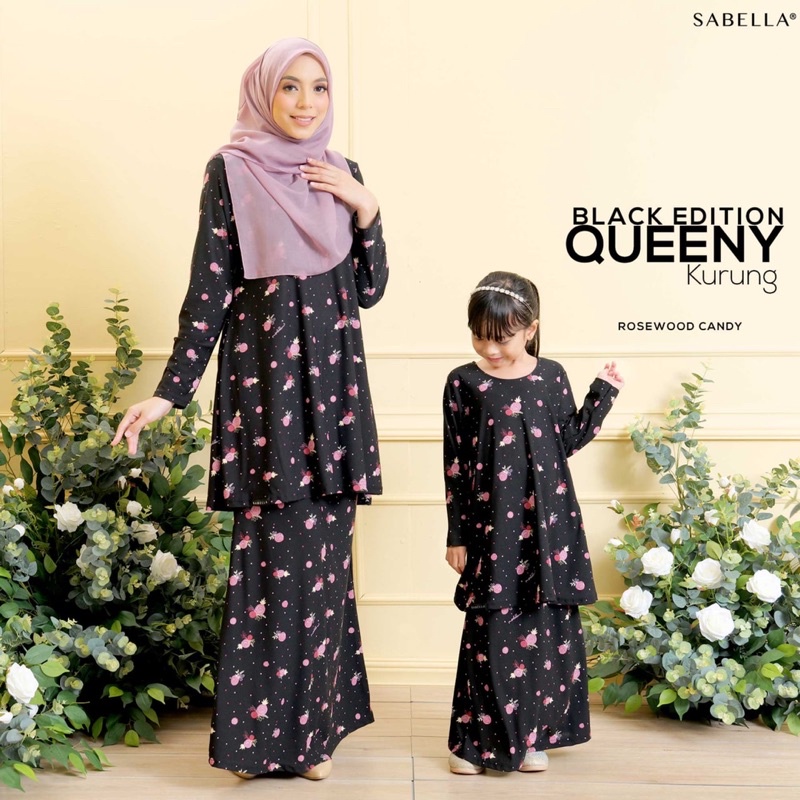 Ready Stock Sabella Kurung Queeny Raya Black Edition | Shopee Malaysia