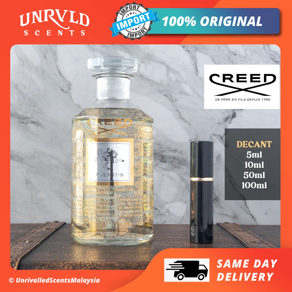 [ORIGINAL] CREED AVENTUS EDP FOR MEN 5ML/10ML DECANT/TRAVEL SPRAY