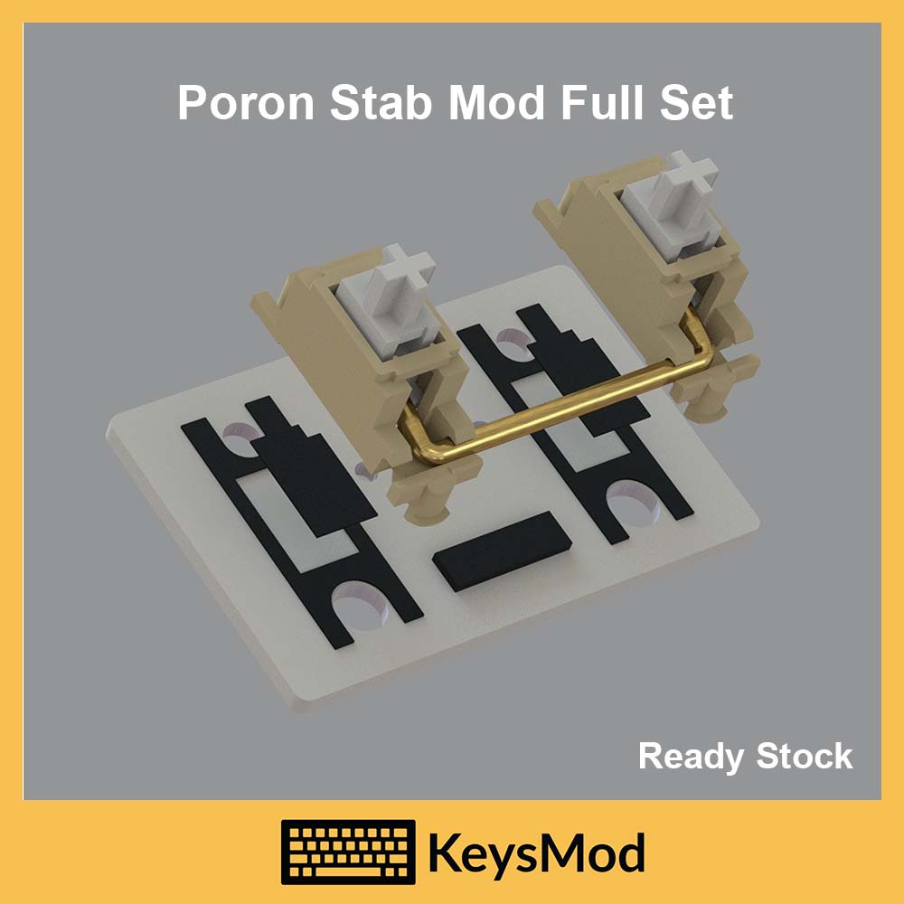 Poron Keyboard Stabilizer Mod Full Set Holee Mod, Stab Pad, Wire Pad