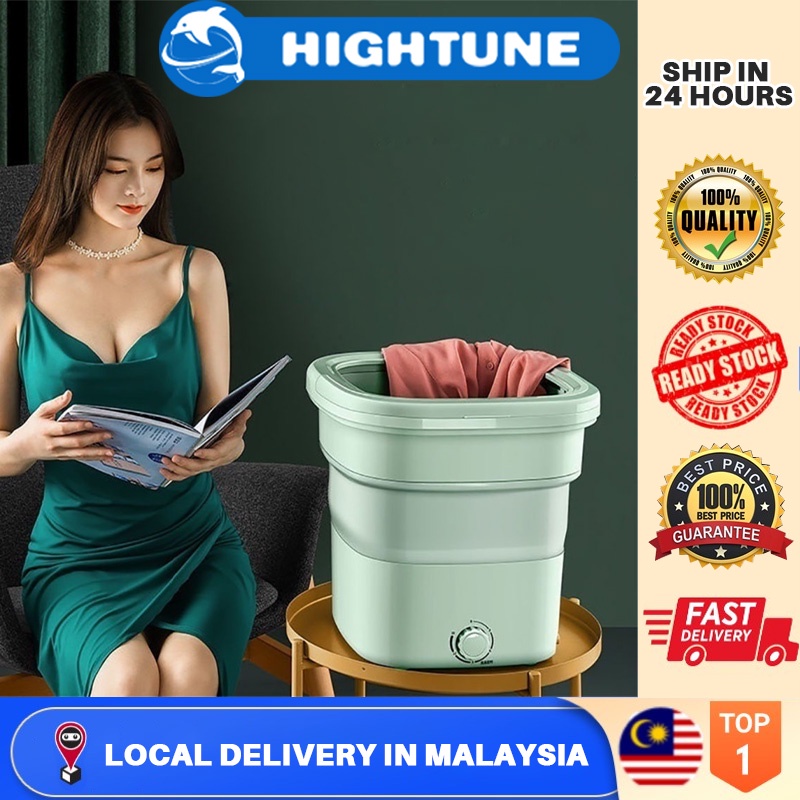 HIGHTUNE Mini Washing Machine Portable Folding Washing Machine Panties Bra Baby Socks Mini Washing Machine