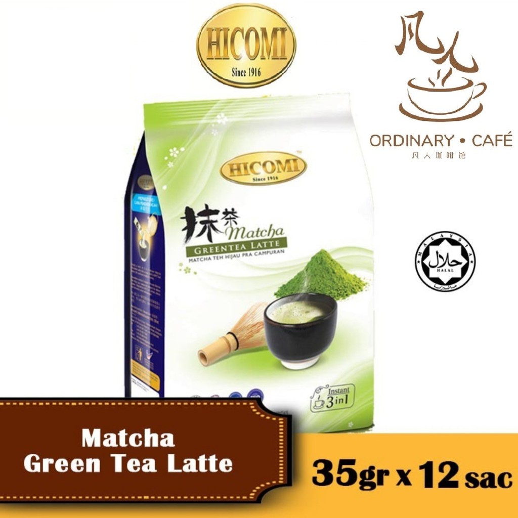 HICOMI Matcha Green Tea Latte 喜多美抹茶 (12’s x 35g)