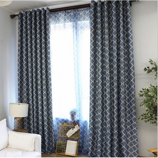 American Country Style Decor Cloth Curtain French Window Curtain