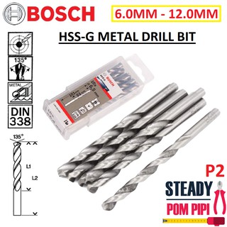 Bosch HSS-G Drill Bits 5.8mm Pack of 2 