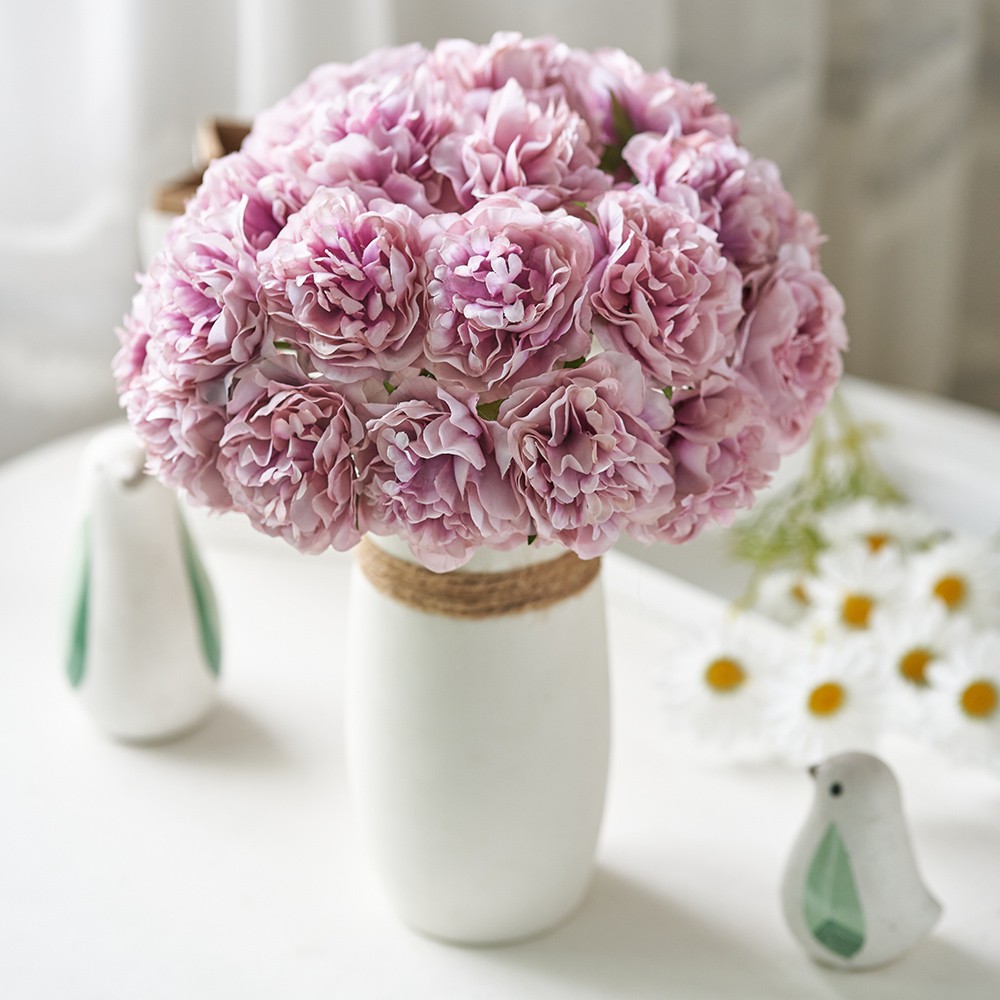 1 Bouquet 5PCS Bunga hiasan Artificial Silk Peony Flowers High Quality Fake  Flowers Hydrangea for Home Wedding Party Valentines day Decor | Shopee  Malaysia