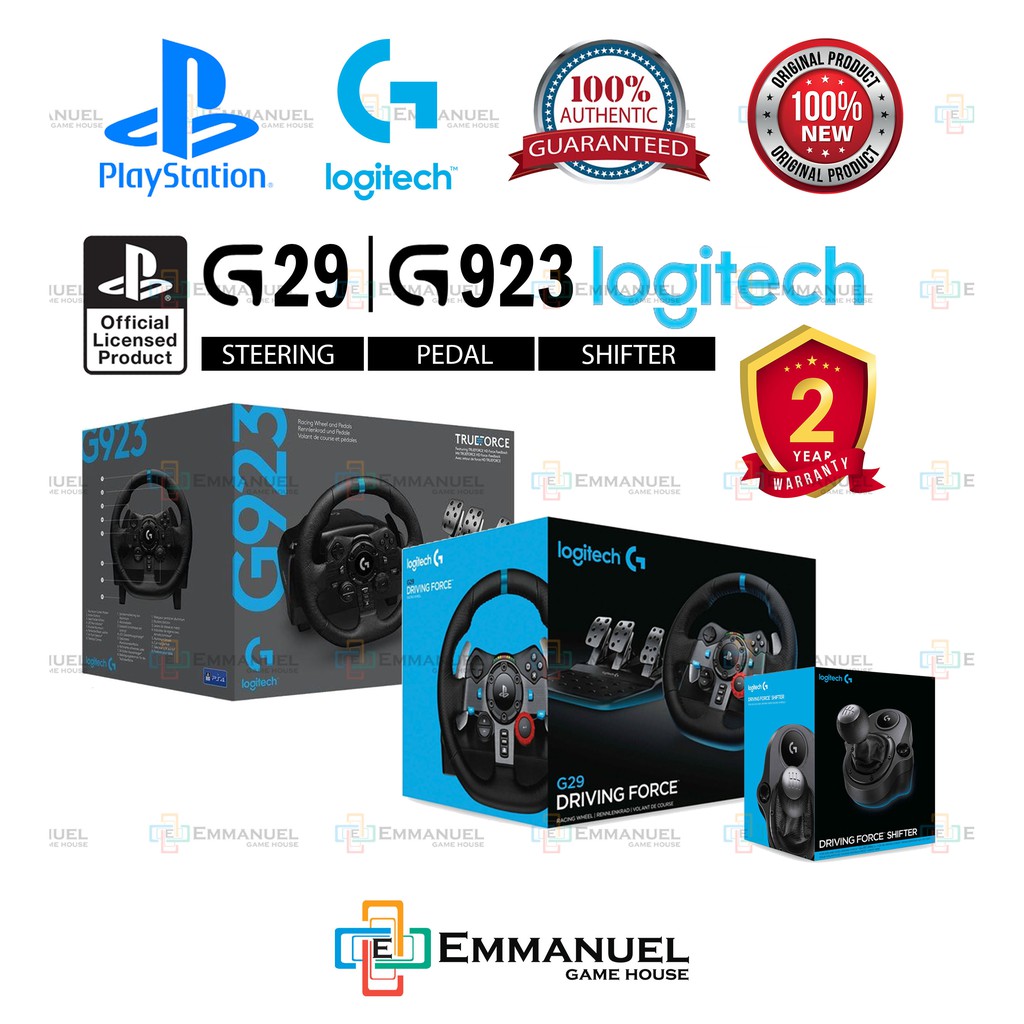 Logitech G29 & G923 Driving Force Race Wheel With G Driving Shifter