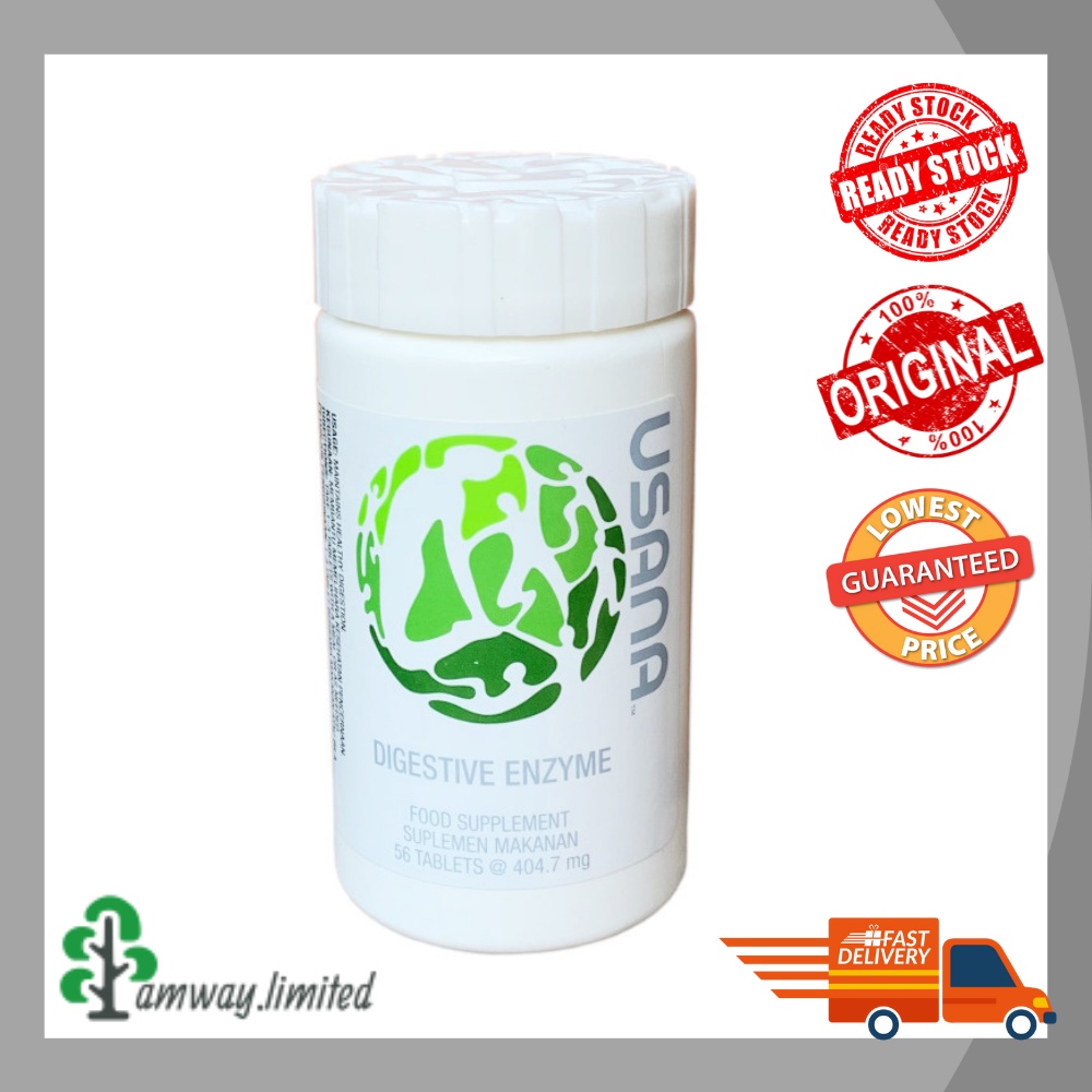 (Ready Stock) ORIGINAL USANA DIGESTIVE ENZYME PLUS 消化酵素 56 TABLETS