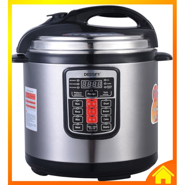 Pressure Cooker 10IN1 6L Electric Digital Non-stick Pot Rice Steamer Periuk Tekanan Rebus Bakar Daging Lembut Masak Nasi