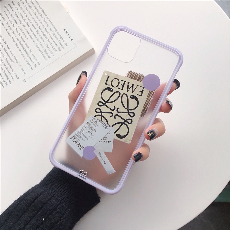 Purple Bumper Frame Iphone 11 Pro Max Transparent Phone Case Shopee Malaysia