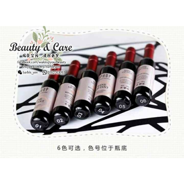 Liphop Red Wine Moisture Long Lasting Lip Gloss Waterproof Matte Lipstick