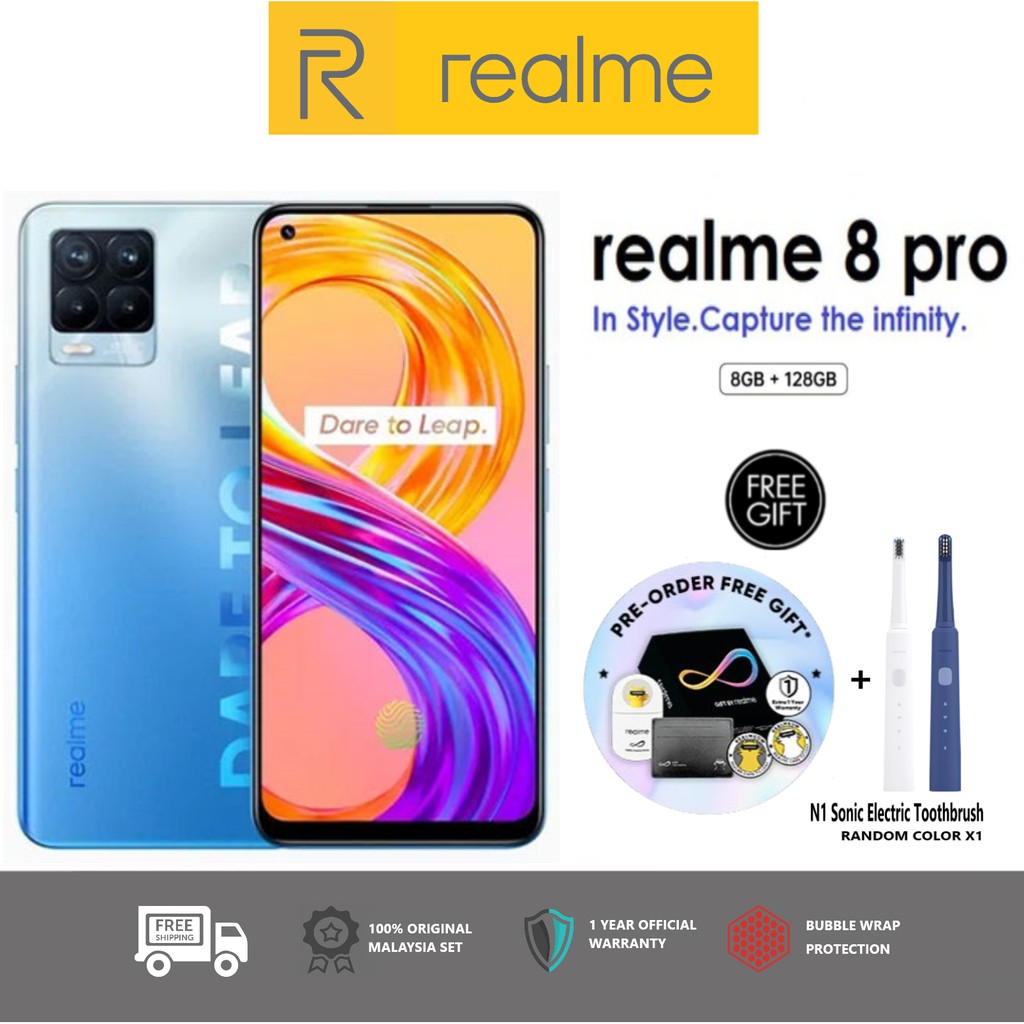 Realme 8 Pro 8gb Ram 128gb Rom Original Malaysia Set 10 Cash Back Discount 1 Year Warranty Shopee Malaysia