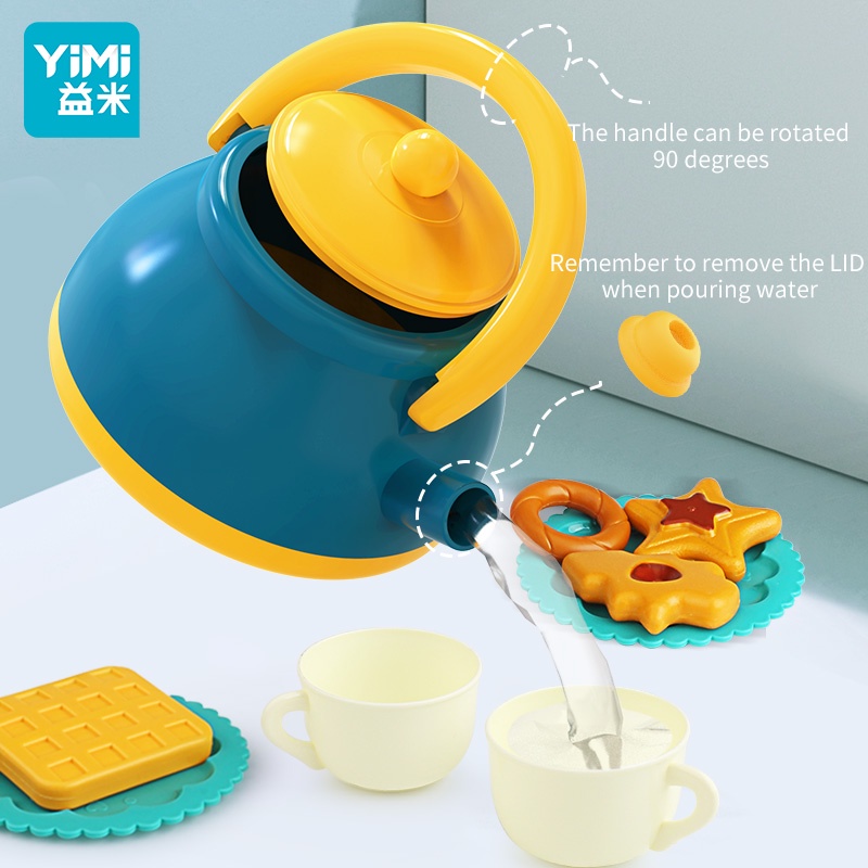 periu Prep Children's Play House Kitchen Toys Rice Cooker Set Cooking Simulation Kitchenware Birthday Gifts Girls Mini - Image 5