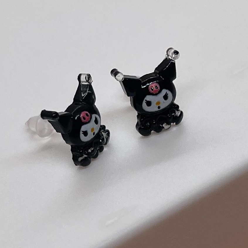 ♡ CUSTOM MADE Korean Kuromi Earring Jewelry Cute Stud Earrings ♡