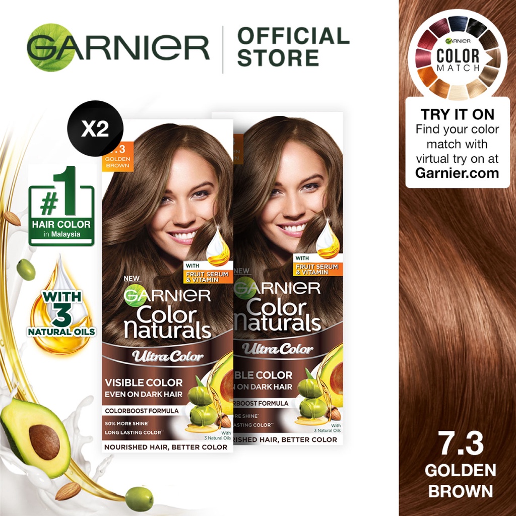 GARNIER ColorNat Cream Hair Color No Ammonia, Telus Air, 100 Halal