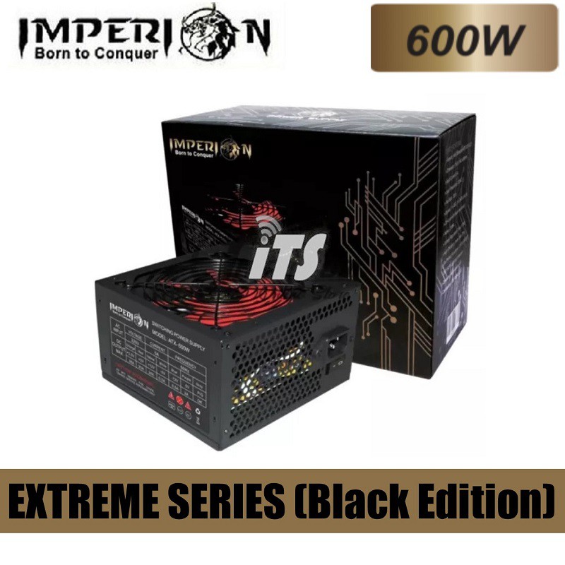 Imperion 600w Extreme Series Black Edition Atx Power Supply Unit Shopee Malaysia 9100