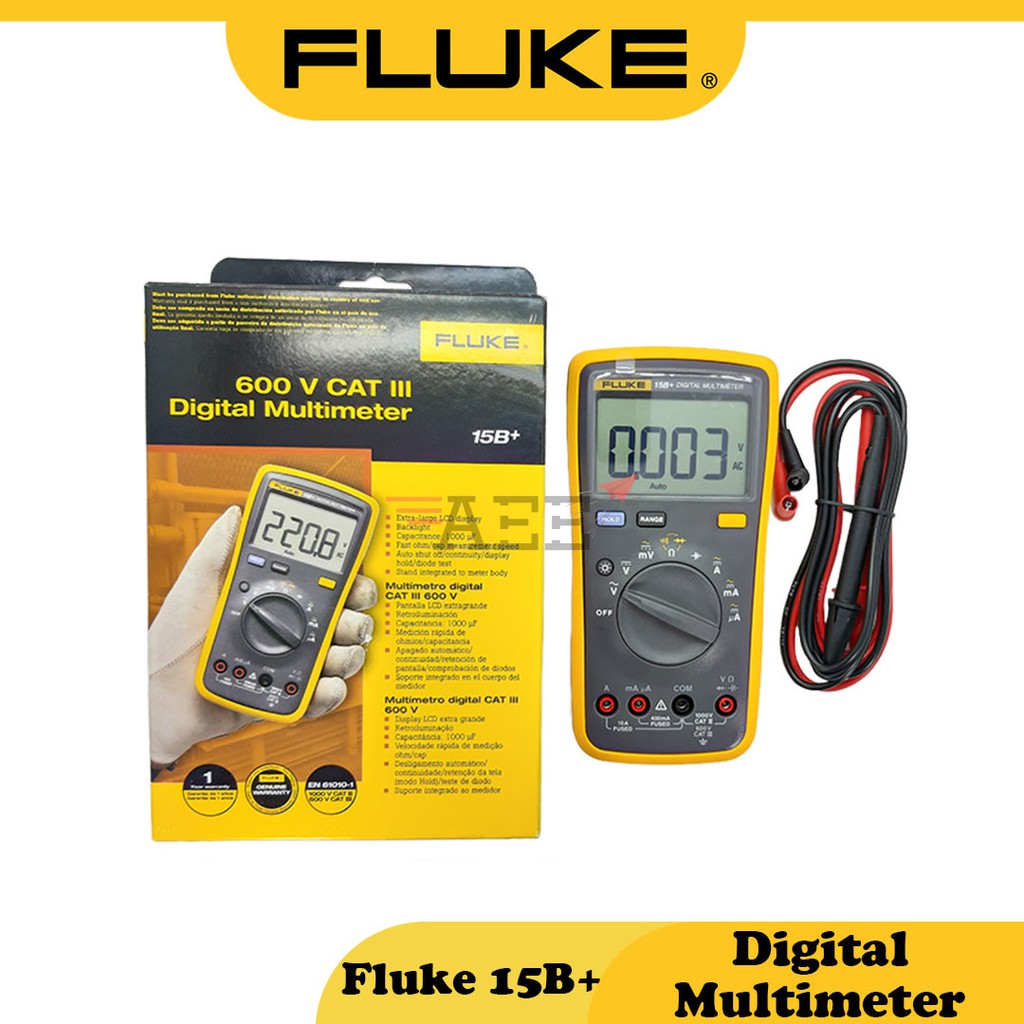 Fluke 15b Digital Multimeter Shopee Malaysia