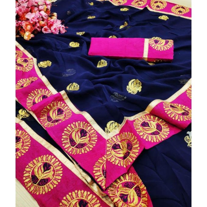 GEORETTE SOFT SAREE.