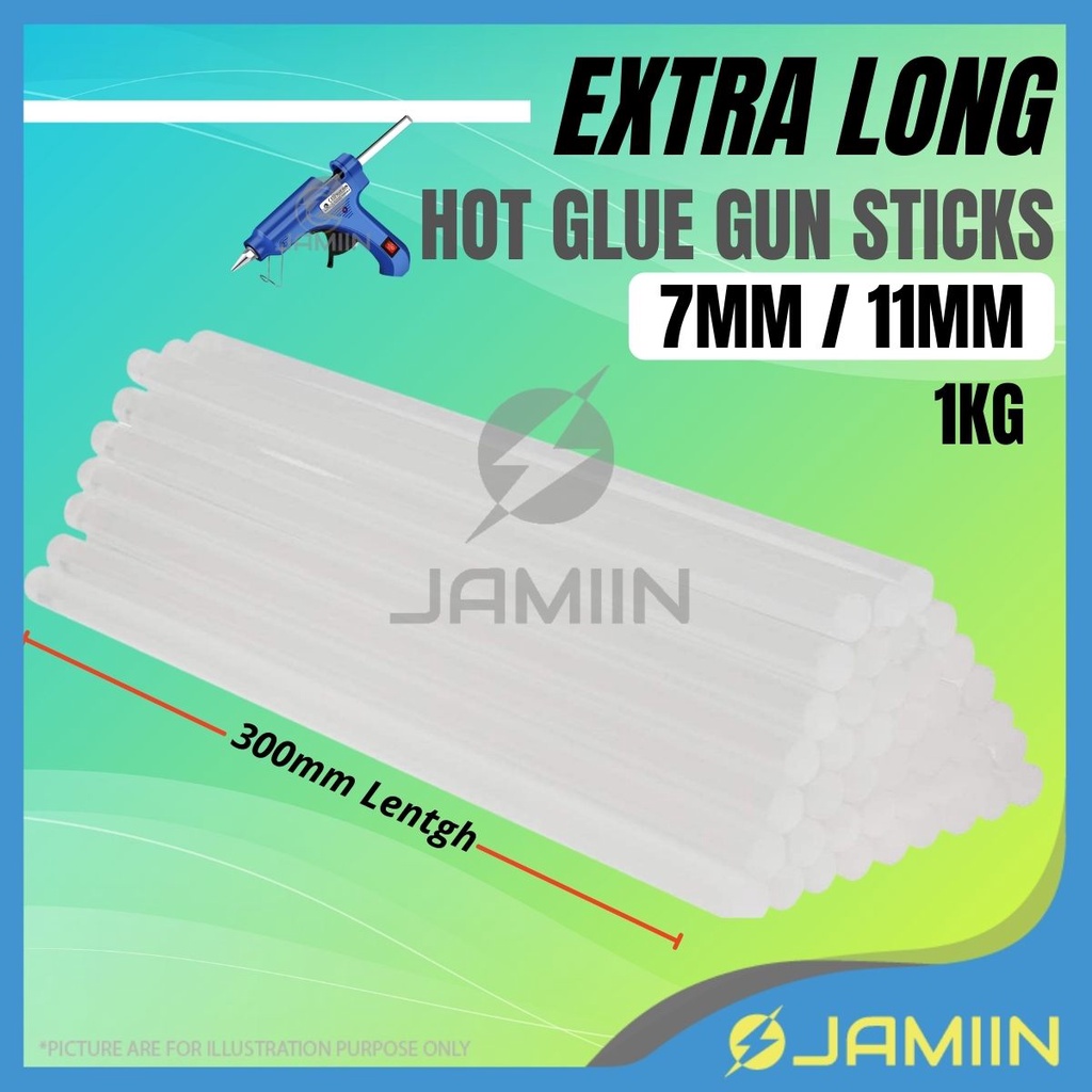 [1kg] 7mm / 11mm x 300mm Hot Melt Glue Stick for Glue Gun Glue Stick