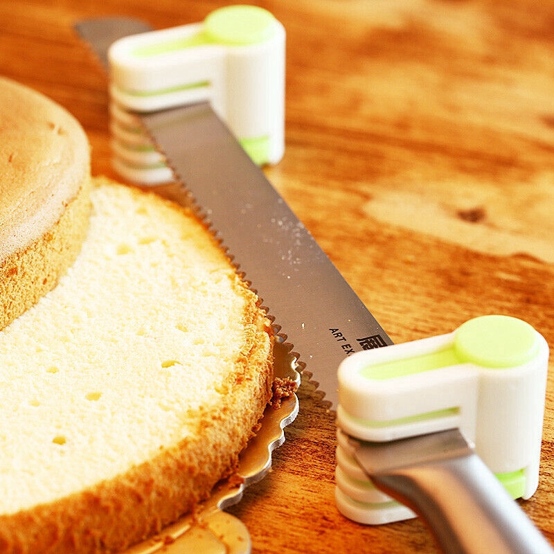 2Pcs 5 Layers Cake Slicing Leveler Bread Cutter Slicer Durable Baking Kitchen Tools