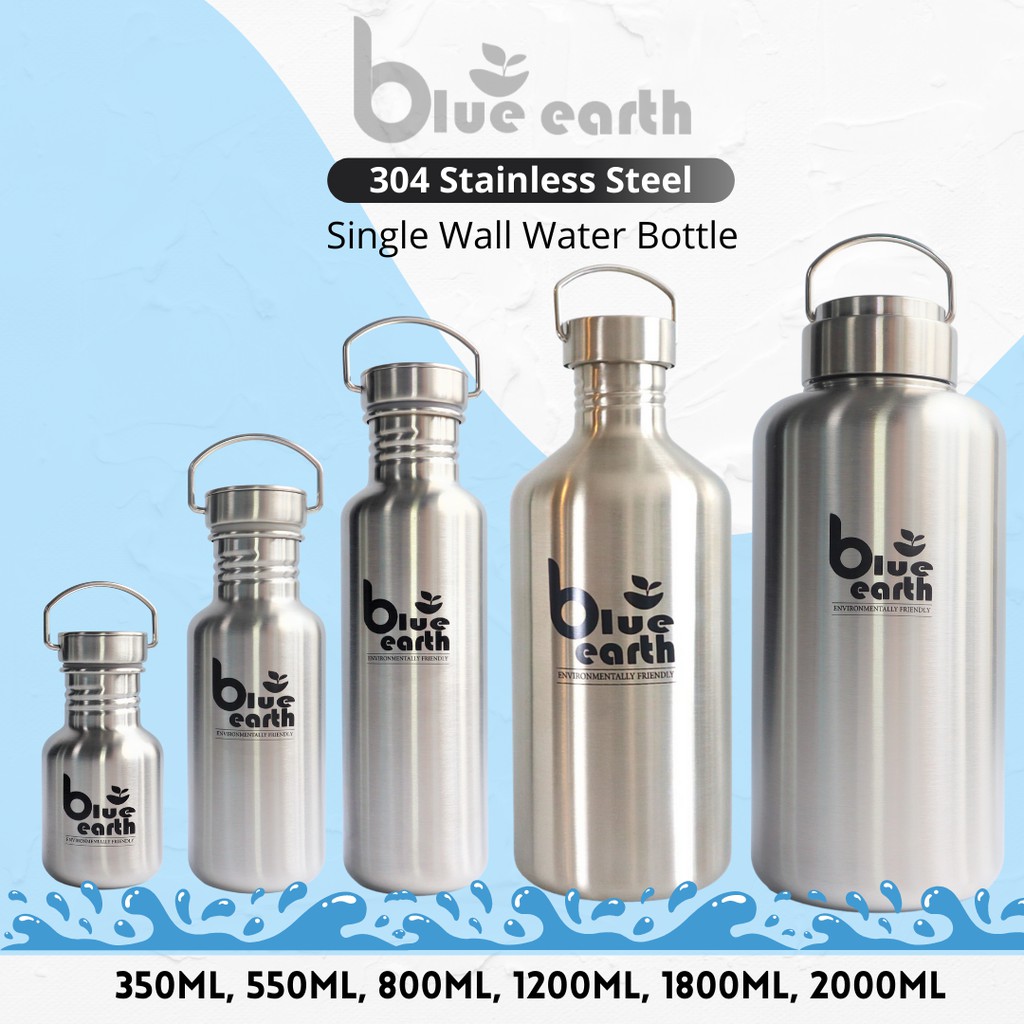 (Free Gift Offer) Blue Earth 304 Stainless Steel Insulated Water Bottle