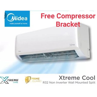 Midea R32 Non Inverter Air Conditioner 1hp Msxd 09crn8 1 0hp Msk4 09crn1 Air Conditioner Wall Mounted Shopee Malaysia