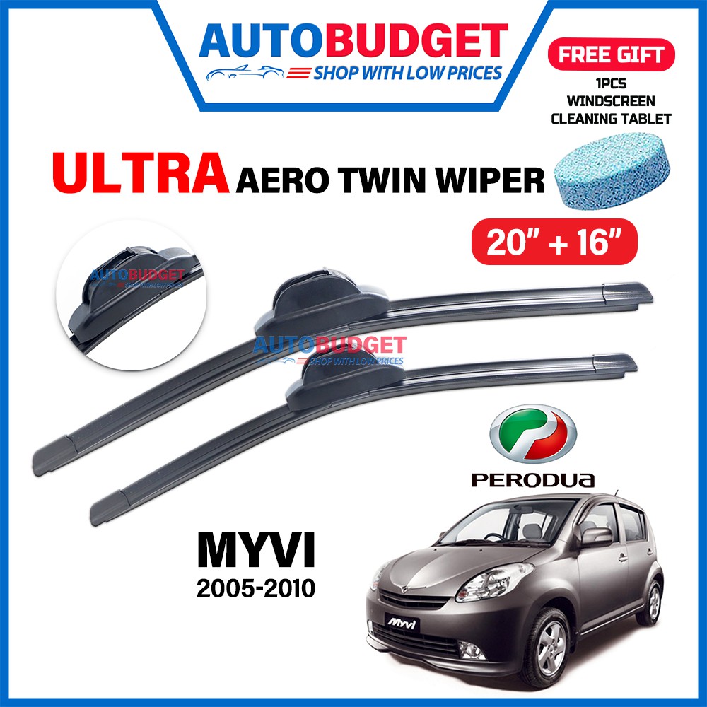 PERODUA MYVI 2005 2010 AUTOBUDGET ULTRA Aero Twin Wiper UNIVERSAL