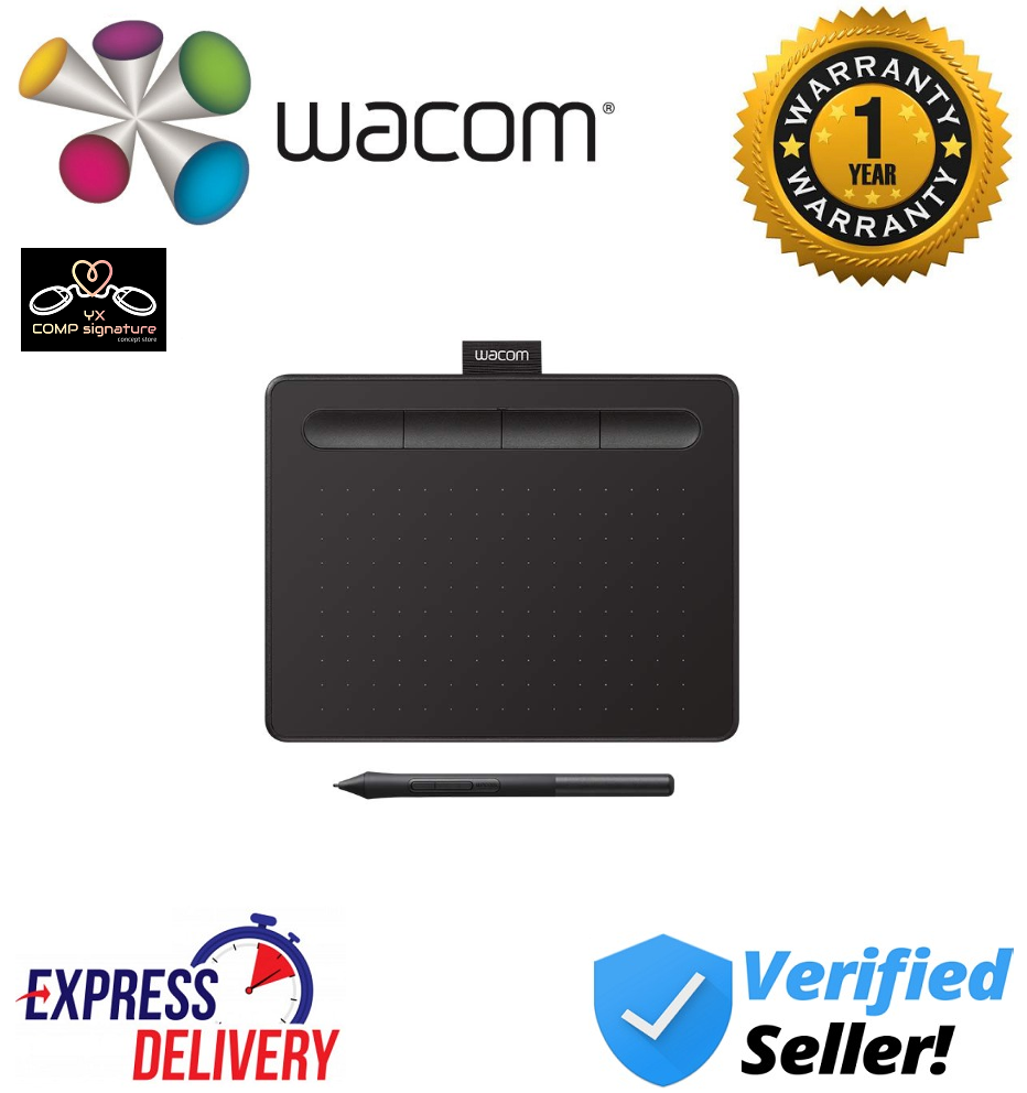 CTL4100 Intuos S Drawing Tablet Black (CTL4100/K0CX) Shopee