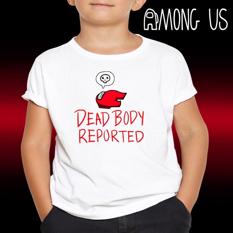 Among Us Tshirt Mobile Game Imposter Baju Impostor Gamer T Shirt Budak Crew Mate Team Tee Games Meeting Tshirt Cotton Shopee Malaysia - baju kaos baju roblox free girl