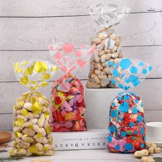 New Polka Dot OPP Candy Bag Birthday Party Glass Paper Biscuits Bag Holiday Candy Gift Baking Bag in Stock