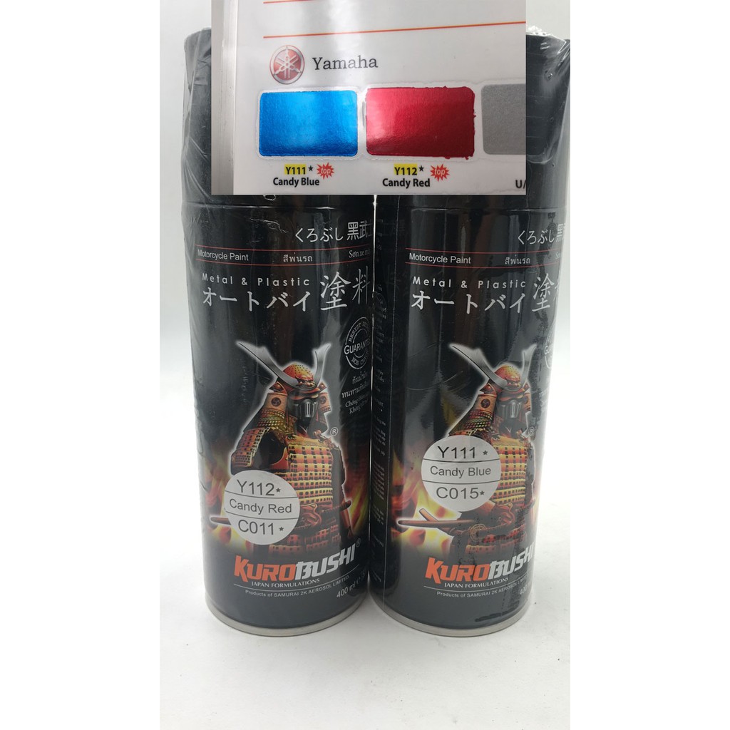 Samurai Candy Blue Candy Red Spray Paint 400ml Shopee Malaysia