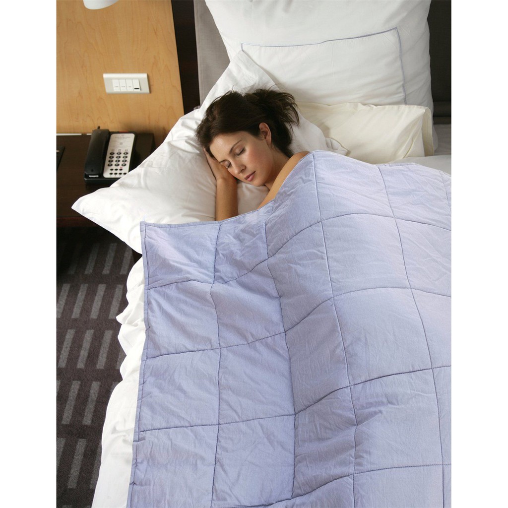 Weighted Blanket Gravity Sensory Heavy Throw Cotton Cozy Bed