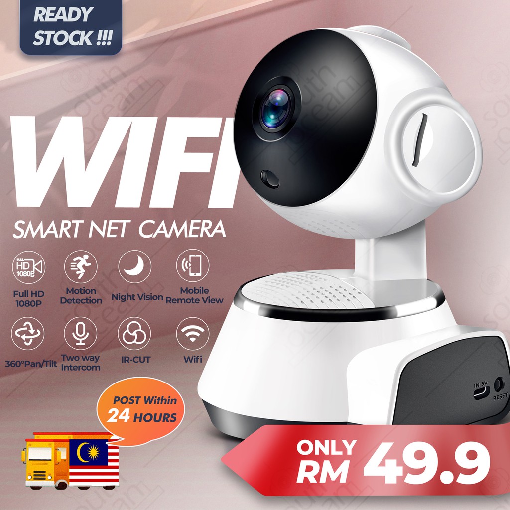 Fhd Wifi Cctv Ip Camera Security Home Network Video Surveillance Night Smart Indoor Baby Monitor Wireless Home Ind Shopee Malaysia