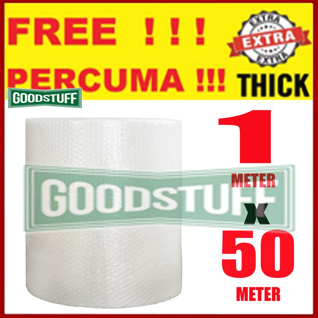 100 EXTRA THICK BUBBLE WRAP BUBBLE PACKING PACKAGING 50M X 100M, EXTRA