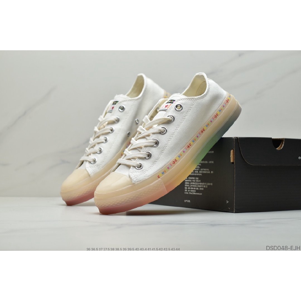 converse rainbow jelly shoes