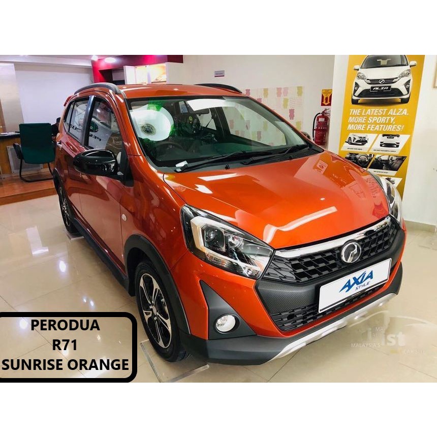 PERODUA AXIA R71 SUNRISE ORANGE 2K CAR PAINT /CAT KERETA | Shopee Malaysia