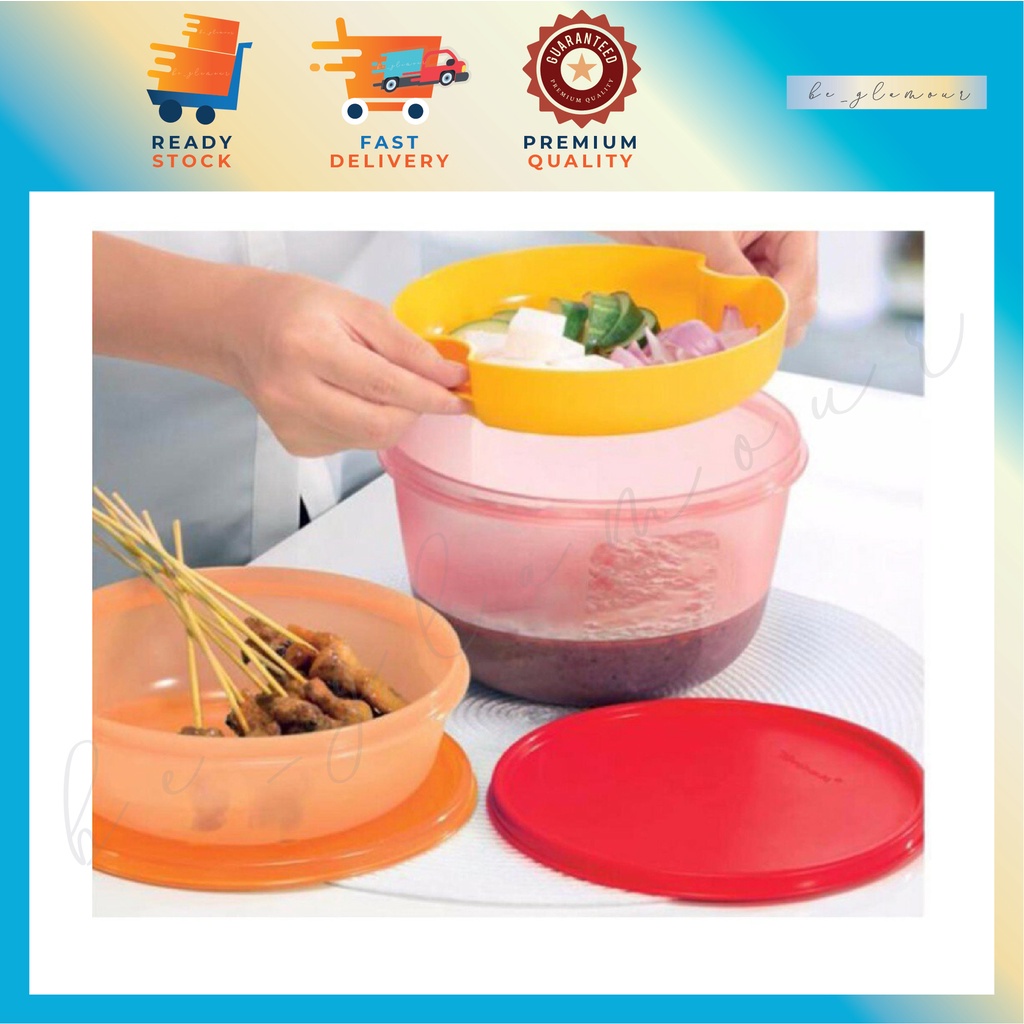 👉Tupperware Take Away Set 1L 2L with Strainer / Food Storage / Food Bowl 💥⚡️READY STOCK⚡️