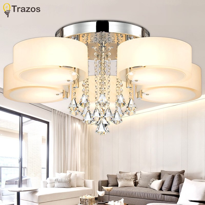 Modern Led Ceiling Lights For Living Room Luminarias Para Sala Ceiling Fixtures Bedroom Lighting With Remote Control