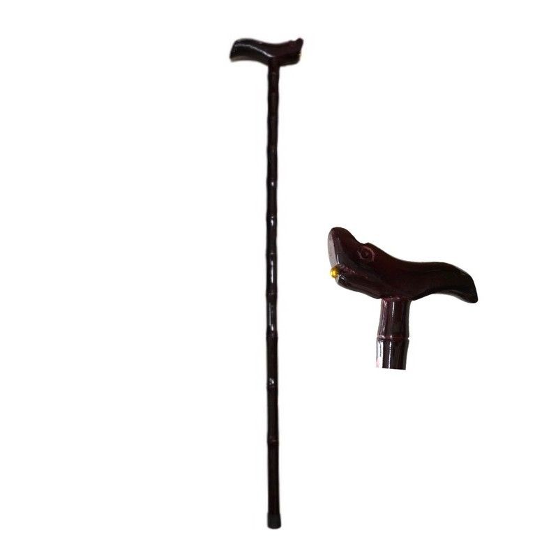 🔥 READY STOCK 🔥 Tongkat Kayu Wooden walking Stick for Elderly Oldies Crutch Walking Cane Tongkat Orange Tua