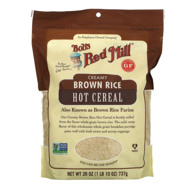 Bob's Red Mill, Creamy Brown Rice Hot Cereal, 26 oz ( 737 g), Gluten Free, Non GMO, Kosher