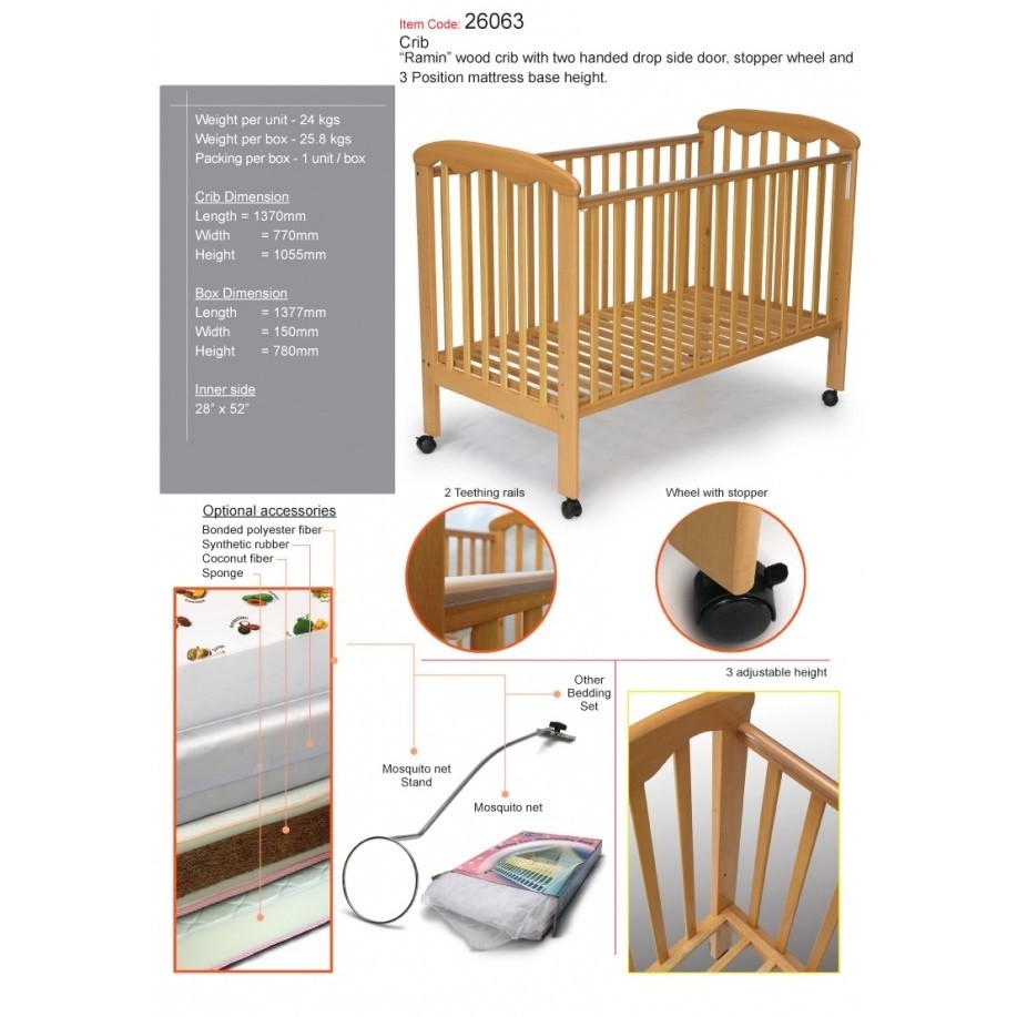 My Dear Large Baby Cot 28x52 Shopee Malaysia