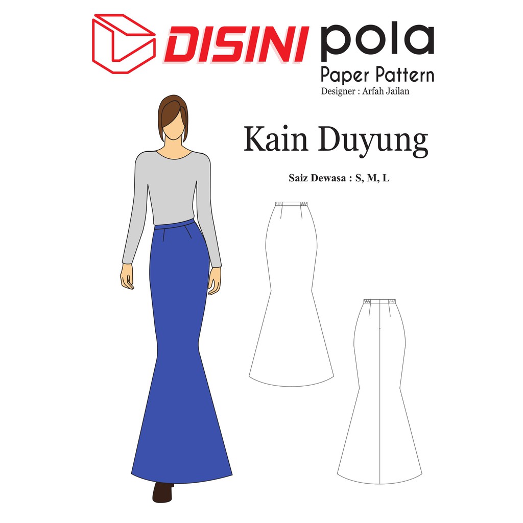 Pola Pakaian - Kain Duyung - designer Arfah Jailan | Shopee Malaysia