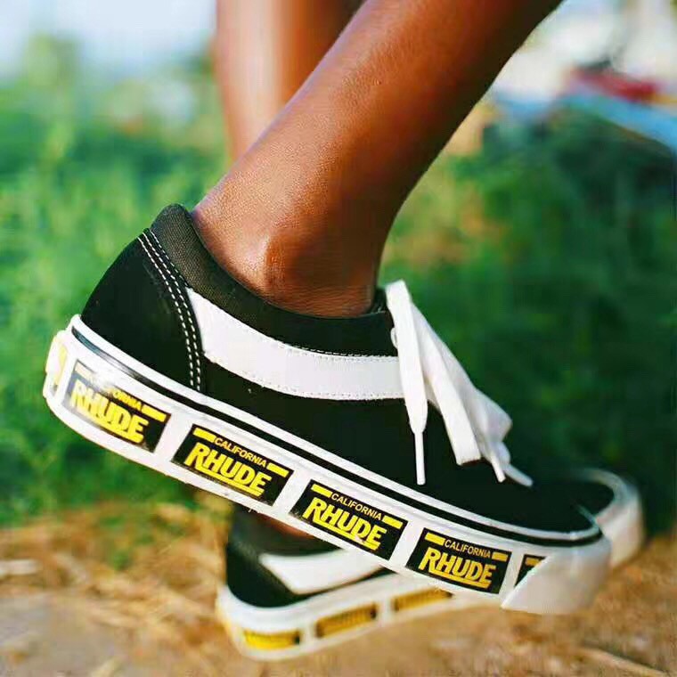 rhude high top sneakers