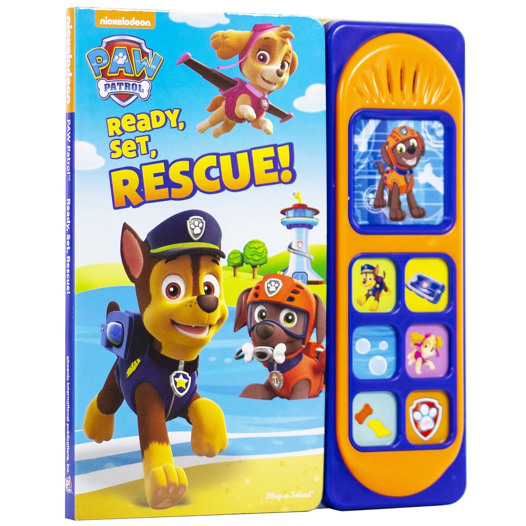 NEW Nickelodeon PAW Patrol Pups Team Up Book &amp; Mobile Phone Play-a-Sound Kids! E
