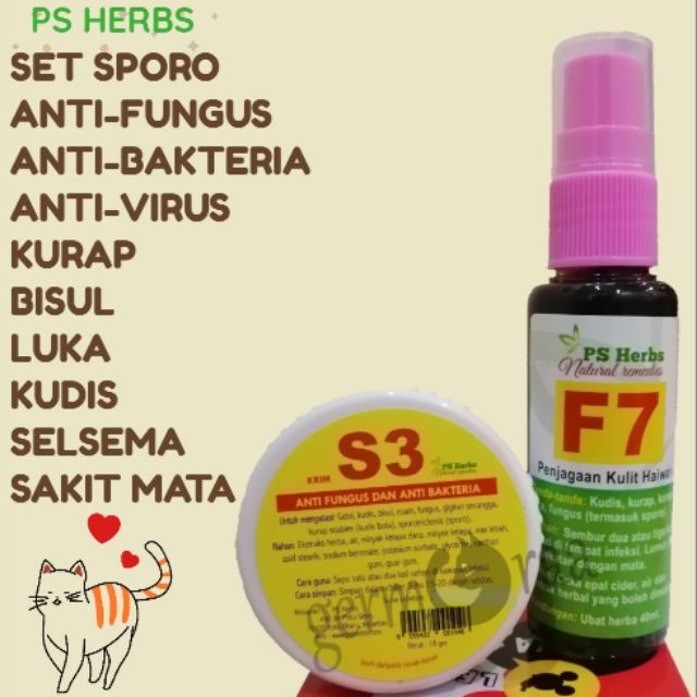 PS HERBS UBAT SPORO UBAT KURAP FUNGUS LUKA KUDIS SELSEMA 