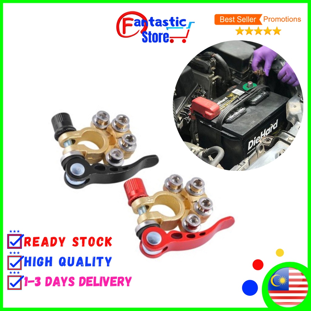 Battery Terminal Clamp Cover Connector Kepala Bateri Kereta Tembaga