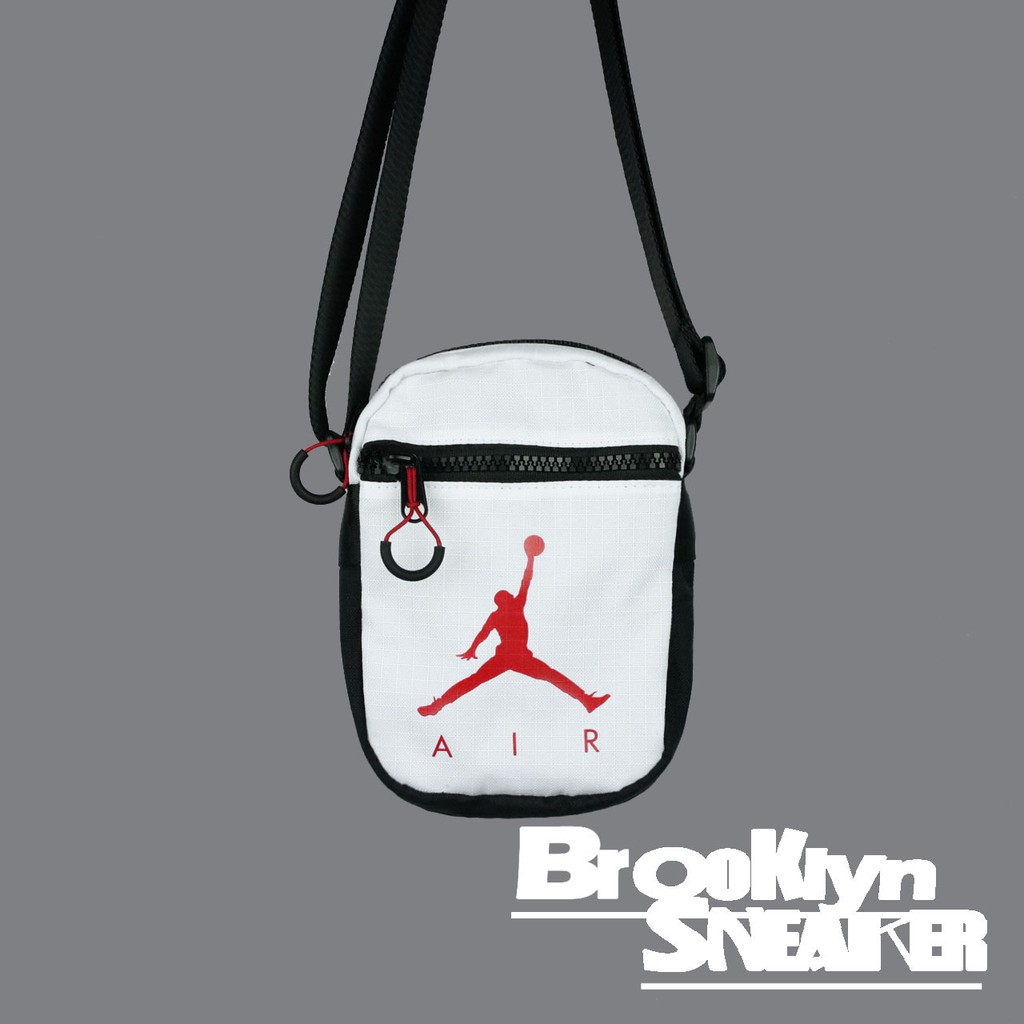 Nike Jordan White Black Red Logo Bag 