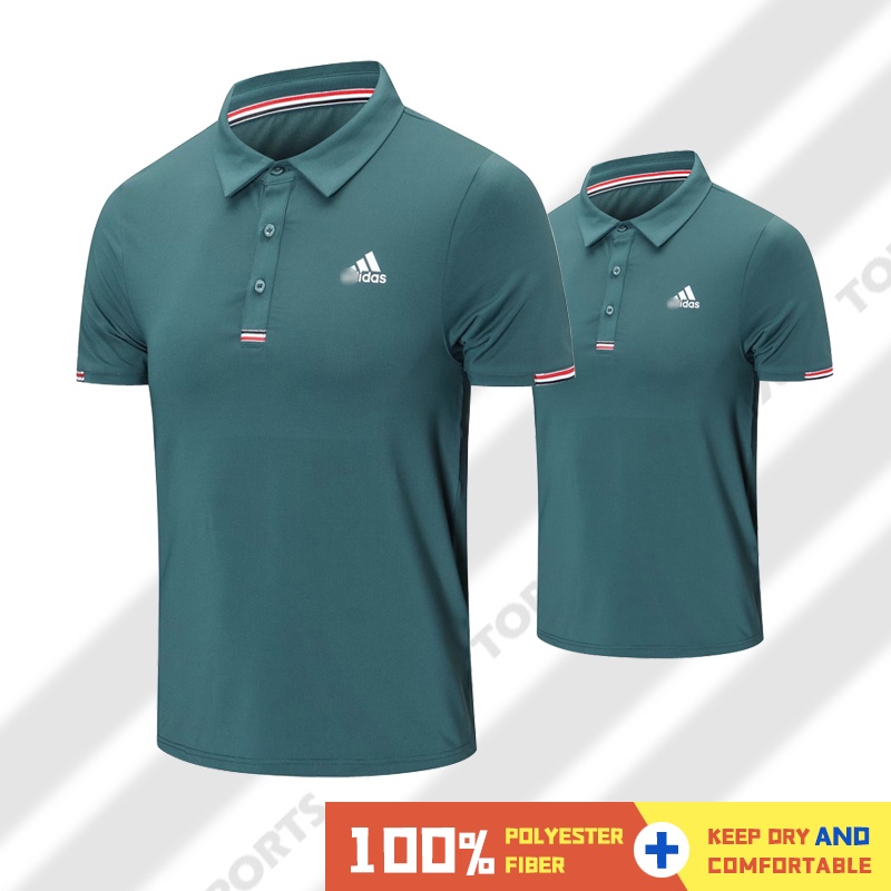 Ready Stock.Fashion Polo shirt Men Women.High Quality Sport Quick Drying Polo Shirt.Casual Sportswear Short-sleeved