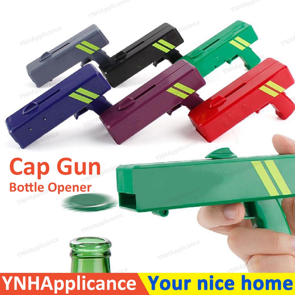 Cap Gun Beer Bottle Opener Flying Cap Launcher Shooter Party Drinking 开瓶器