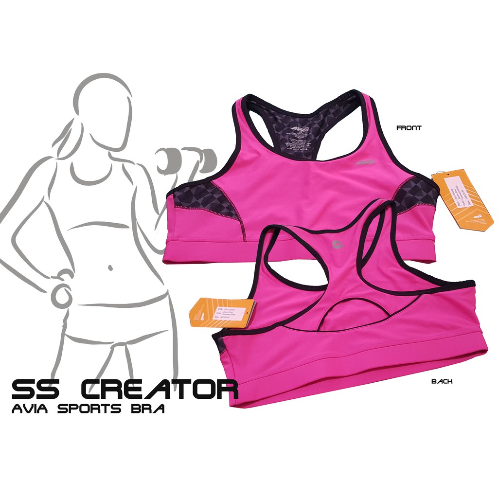 avia sports bra high impact