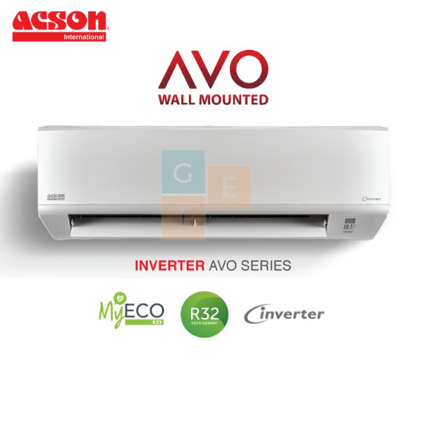 Acson 1.0hp-2.5hp AVO series Inverter R32 wall mounted air conditioner ...
